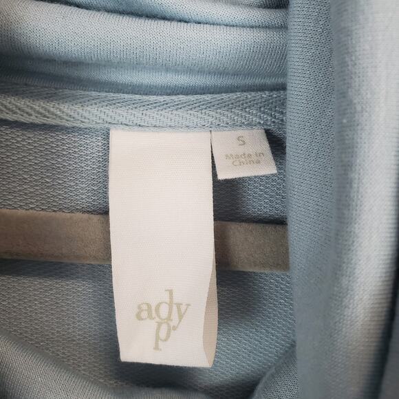 adyp Baby Blue Cowl Neck Sweater Dress Butter Soft Whimsy Fairy A-line Oversized - Picture 5 of 12